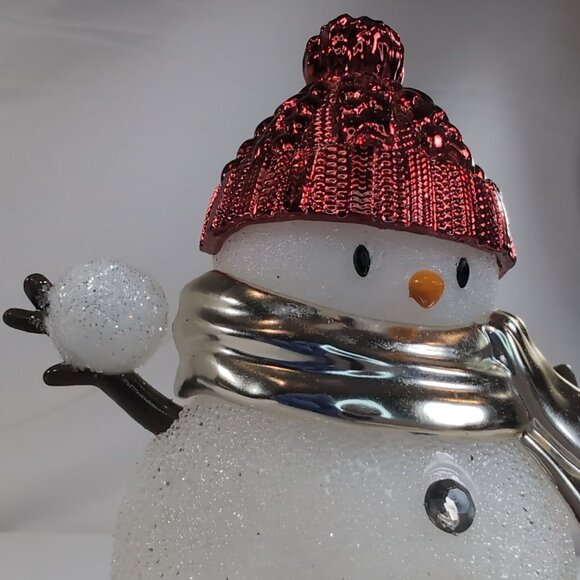 Bath & Body Works Wallflower Plug-In Snowman Glitter Snowball Red Hat Scarf - Picture 9 of 13